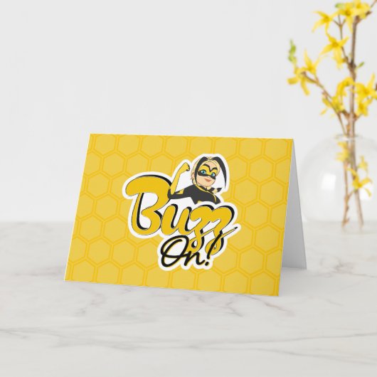 Vesperie | Buzz On! Kaart (Gele Bloem)