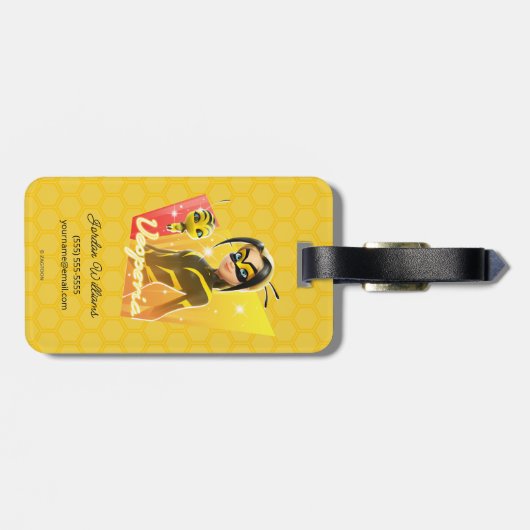 Vesperie en pollen bagagelabel (Achterkant horizontaal)