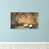 Vespers in de Sint-Francis-kerk Canvas Afdruk (Insitu (Houten vloer))