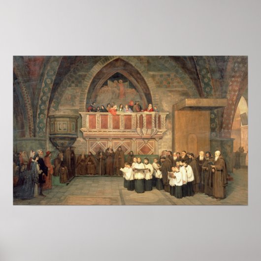 Vespers in de Sint-Francis-kerk Poster (Voorkant)