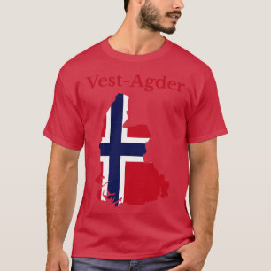 Vest Agder County Noorwegen T-shirt