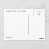 Vest Pocket Model B Briefkaart (Achterkant)