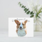 Vest Welsh Corgi Dad 2 Briefkaart (Staand voorkant)