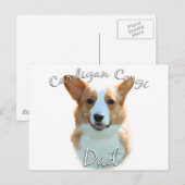 Vest Welsh Corgi Dad 2 Briefkaart (Voorkant / Achterkant)