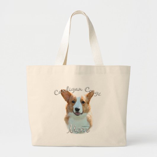 Vest Welsh Corgi Mom 2 Grote Tote Bag (Voorkant)