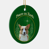 Vest Welsh Corgi Peace Keramisch Ornament (Rechts)