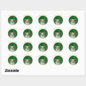 Vest Welsh Corgi Peace Ronde Sticker (Vel)