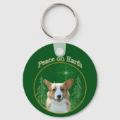 Vest Welsh Corgi Peace Sleutelhanger (Voorkant)