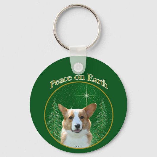Vest Welsh Corgi Peace Sleutelhanger (Voorkant)