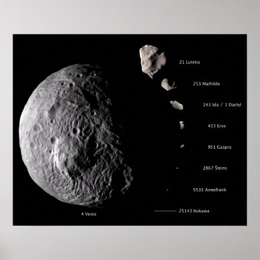 Vesta- en Asteroïdgalerie Poster (Voorkant)