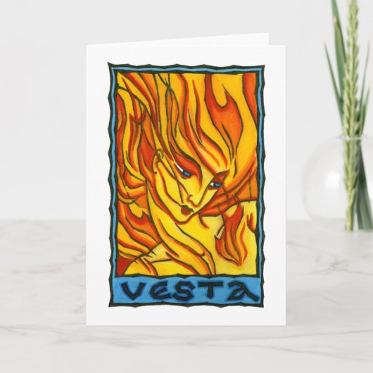 Vesta Greeting Card Kaart (Voorkant)
