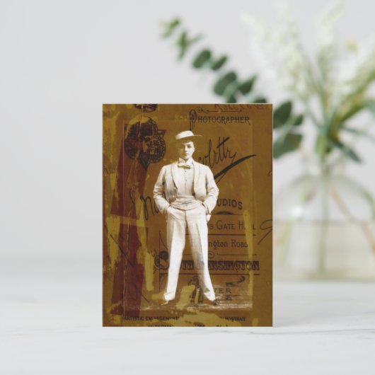 Vesta Tilley Briefkaart (Staand voorkant)