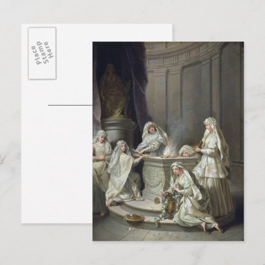 Vestal Virgins, 1727 Briefkaart (Voorkant / Achterkant)
