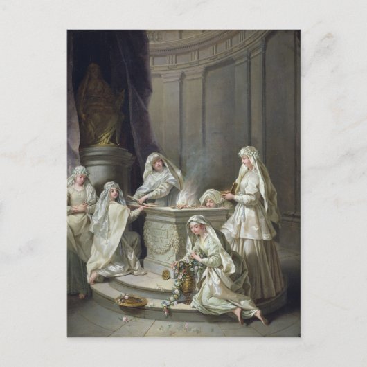 Vestal Virgins, 1727 Briefkaart (Voorkant)