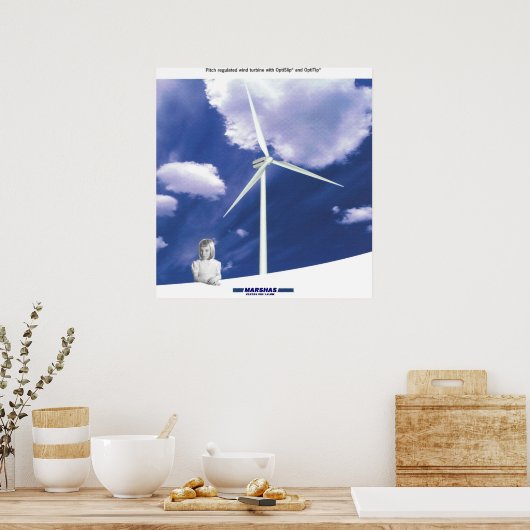VESTAS V-80 windturbines Poster (Keuken)
