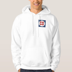 VESTE A CAPUCHE VERT GAZON DESIGN COLORADO USA HOODIE