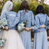 Veste in Jean Mariée Université College Denim Jacket