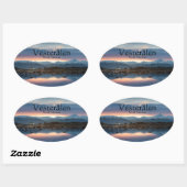 Vesteralen Noorwegen Souvenir Ovale Sticker (Vel)