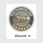Vesthimmerland, Denemarken Danmark Sticker (Vel)
