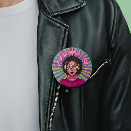 Vestibulaire migraine verdraagt chronische ziekte ronde button 7,6 cm