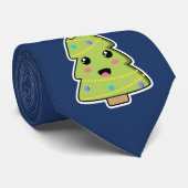 Vestief kerstboomschilderij stropdas (Opgerold)