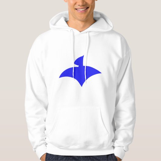 Vestig in Capuche Blanc pour Hommes (Airfly) Blue Hoodie (Voorkant)