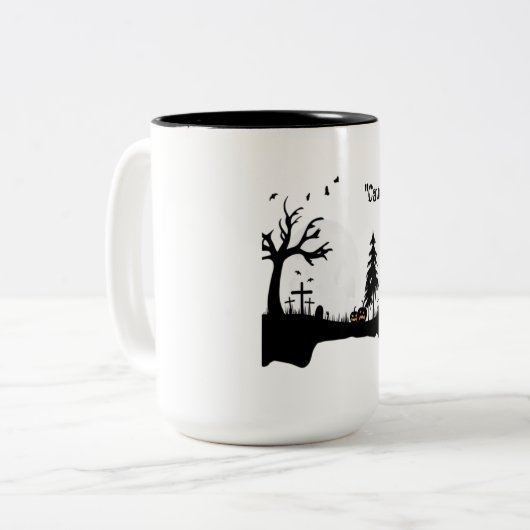 Vestig in Capuche "Cauchemar Vivant" Tweekleurige Koffiemok (Voorkant links)