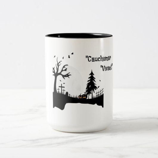 Vestig in Capuche "Cauchemar Vivant" Tweekleurige Koffiemok (Center)