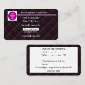 Vestiging benoeming | Paars Pijnwerk | VISITEKAART Visitekaartje (Voorkant / Achterkant)