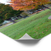 Vestiging in Lyndonville, Vermont, Bandstand Park Poster (Hoek)