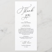 Vestiging van de woonplaats van het huwelijk Harte Programmakaart (Voorkant)