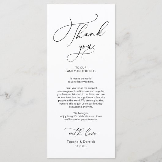 Vestiging van de woonplaats van het huwelijk Harte Programmakaart (Voorkant)