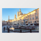 Vestiging van Neptune in de Navona van Piazza - Ro Raamsticker (Vel)