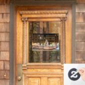 Vestiging van Neptune in de Navona van Piazza - Ro Raamsticker (Huis Deur)