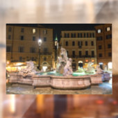 Vestiging van Neptune in de Navona van Piazza - Ro Raamsticker (Vel 2)