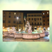 Vestiging van Neptune in de Navona van Piazza - Ro Raamsticker (Vel 3)