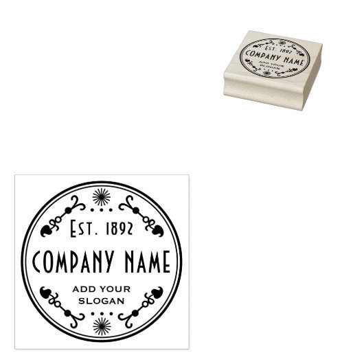 Vestigingsnaam bedrijf - Bedrijf/Onderneming Rubberstempel (Gestempeld)