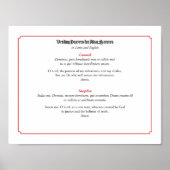 Vesting Prayers for Altar Servers (Cassock) Poster (Voorkant)