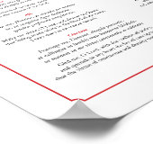 Vesting Prayers for Priests in Latijn en Engels Poster (Hoek)