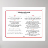 Vesting Prayers for Priests in Latijn en Engels Poster (Voorkant)