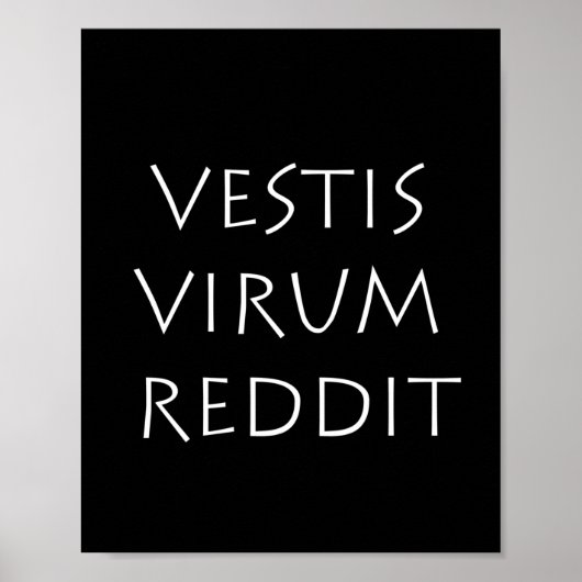 Vestis virum reddit poster (Voorkant)