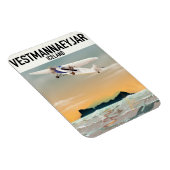 Vestmannaeyjar IJsland reisposter. Magneet (Rechterzijde)