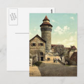 Vestner Tower, Neurenberg, Beieren, Duitsland, wek Briefkaart (Voorkant / Achterkant)