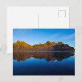 Vestrahorn Berg IJsland Briefkaart (Voorkant / Achterkant)