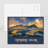 Vestrahorngebergte, IJsland Briefkaart (Voorkant / Achterkant)