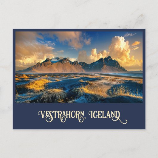 Vestrahorngebergte, IJsland Briefkaart (Voorkant)