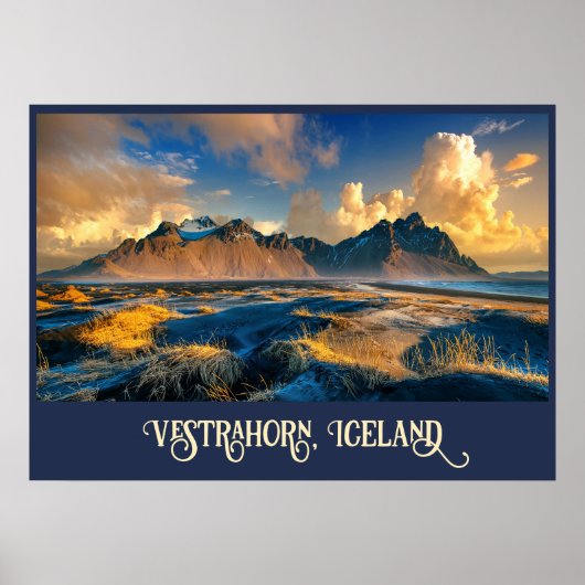 Vestrahorngebergte, IJsland Poster (Voorkant)