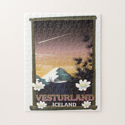 Vesturland IJsland reisposter Legpuzzel (Verticaal)