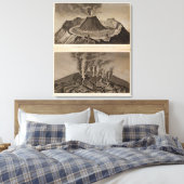 Vesuve, Dolomieu Canvas Afdruk (Insitu (Slaapkamer))
