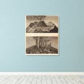 Vesuve, Dolomieu Canvas Afdruk (Insitu (Houten vloer))